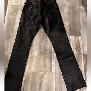 Vintage real leather special edition Max Studio pants size 10